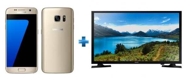 Le Samsung Galaxy S7 et la TV LED 81 centimètres à 419 € sur Rue du Commerce