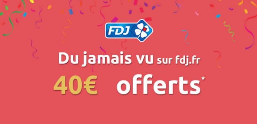 40 € offerts par la FDJ aux clients Showroom Privé
