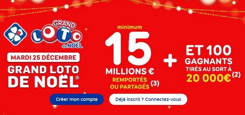Réduction de 3 € sur la grille Grand Loto de Noël 2018