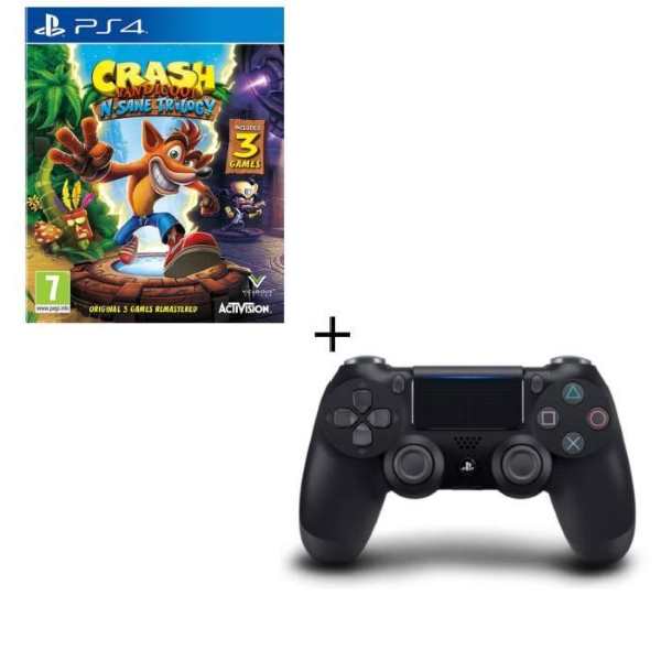 Crash Bandicoot N.Sane Trilogy + manette pour PS4 à 69,99 € sur Cdiscount