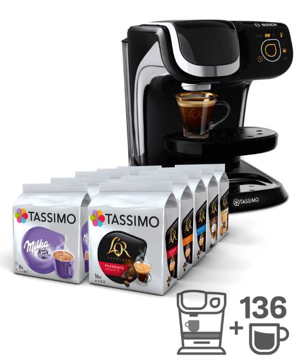 Machine à expresso Bosch My Way + 136 capsules à 89 € sur le site de Tassimo