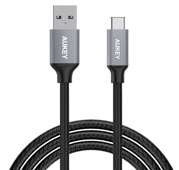 Câble USB C vers USB A AUKEY en nylon à 2,99 € sur Amazon