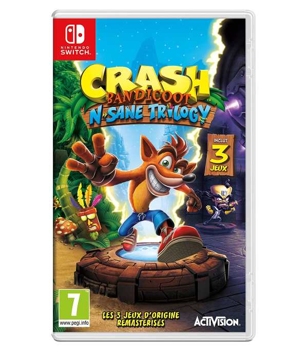 Crash Bandicoot N.Sane Trilogy pour Nintendo Switch moins cher