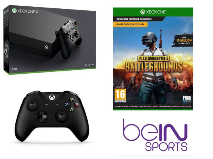 Xbox One X 1 To + 2e manette + PUBG + 2 mois beIN connect à 449 € sur la Fnac
