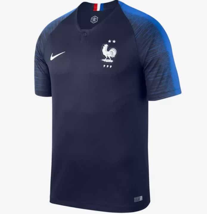Le maillot équipe de France 2 étoiles Nike