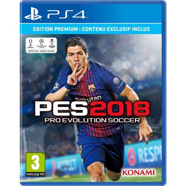 PES 2018 en version dématérialisée à 6,99 € sur le PlayStation Store