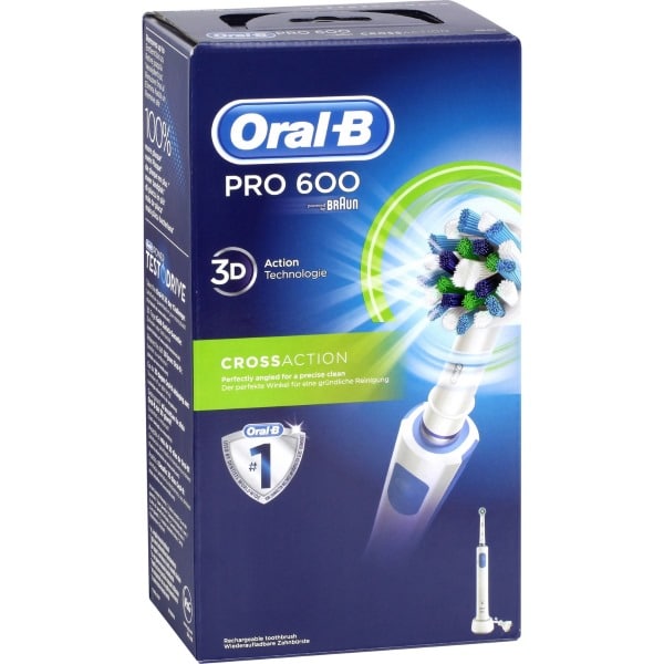 Brosse à dents électrique Oral-B Pro 600 à 8,97 € via remise fidélité chez Carrefour