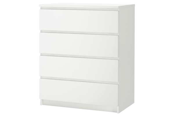 Commode MALM 4 tiroirs blanche à 69 € pour tous les membres d’Ikea Family