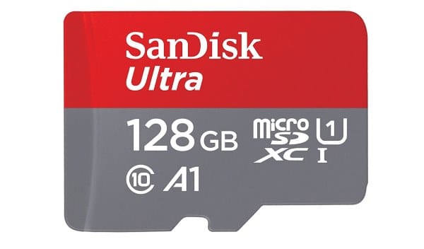 Carte mémoire SDXC SanDisk 128 Go à 29,25 € sur Amazon