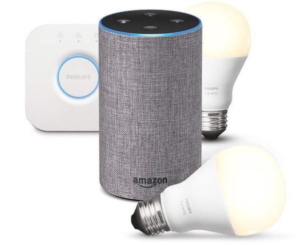 Enceinte Echo 2e génération + kit de démarrage Philips Hue à 109,99 € sur Amazon