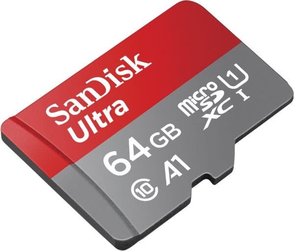 Carte micro SDXC 64 Go SanDisk + adaptateur SD à 16,86 € sur Amazon