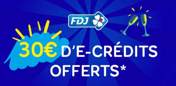 30 € d’e-crédits offerts pour toute première inscription sur FDJ avec Showroomprive