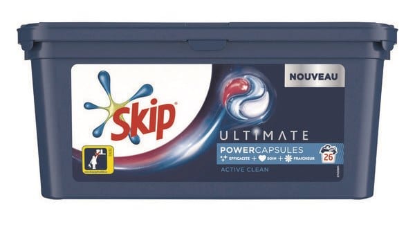 Lessive Skip Ultimate Power Capsules (26 lavages) à 1,81 € via remise fidélité + bon de réduction
