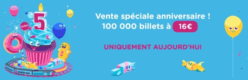 100 000 billets de TGV pas chers à 16 € avec OUIGO
