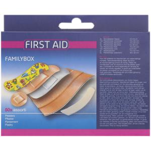 Boîte familiale de 50 pansements First Aid à 0,89 € chez Action