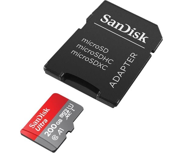 La carte micro SDHC SanDisk 200 Go est à 39,19 € sur Amazon