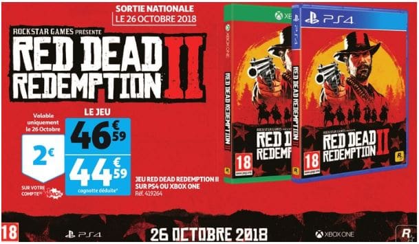 Red Dead Redemption 2 pas cher