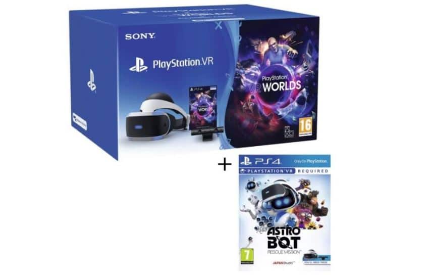 Black Friday Pack PlayStation VR V2 + Caméra + VR Worlds + Astro Bot