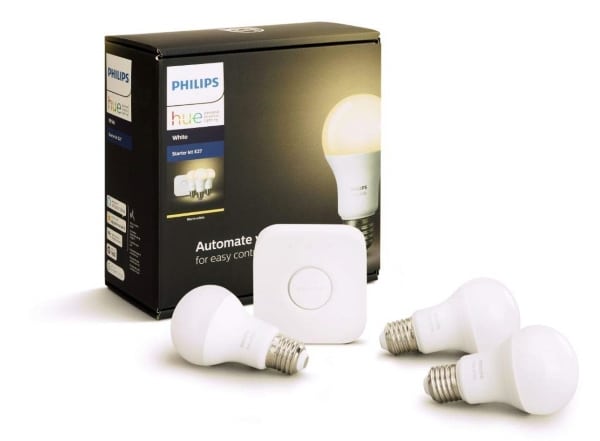 Kit de démarrage Philips Hue 3 ampoules + pont de connexion pas cher sur Amazon