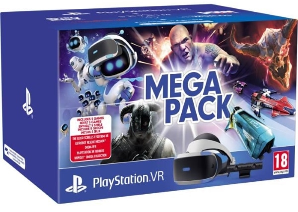 Méga pack PlayStation VR M2 MK4 + caméra + 5 jeux à 229,99 € sur Cdiscount