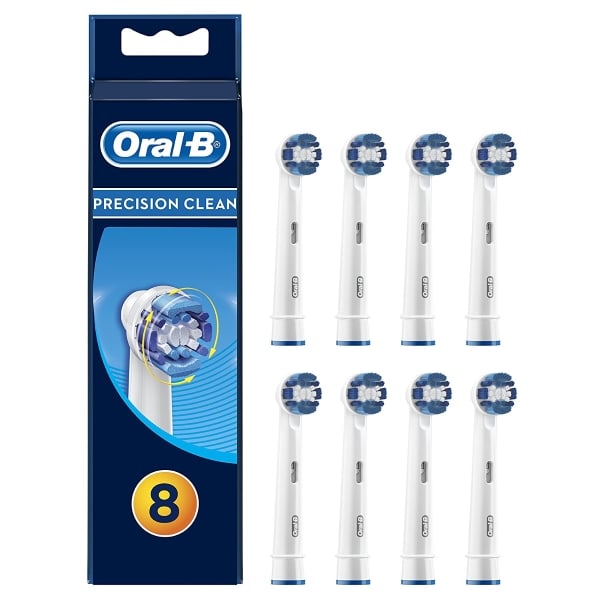 Lot de 8 brossettes Precision Clean pour brosse à dents électrique Oral-B à 15,25 € sur Amazon