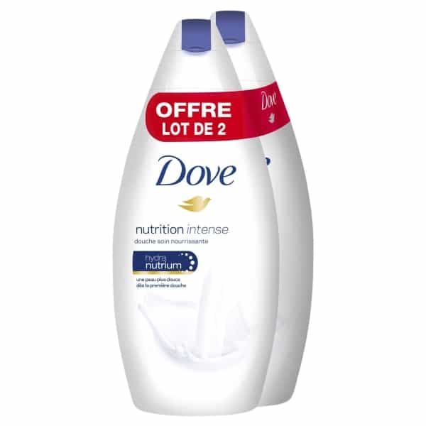 Lot de 2 gels douche Dove à 1,53 € via remise fidélité chez Intermarché