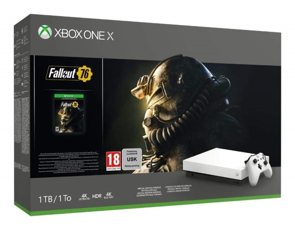 Pack Xbox One X 1 To édition limitée + Fallout 76 à 389 € sur Amazon