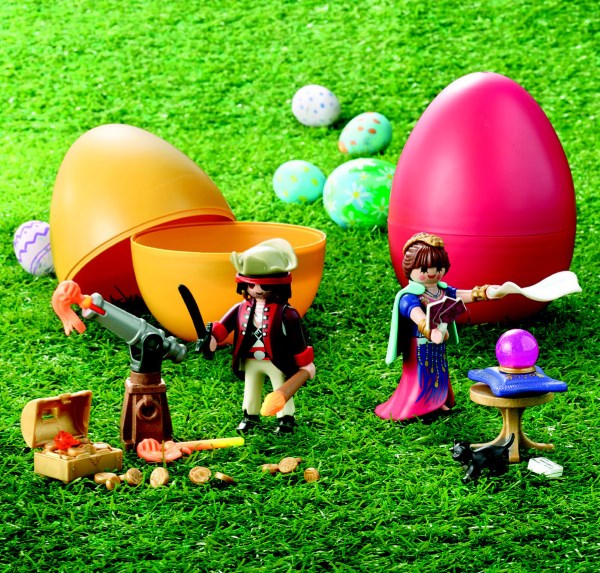 Œuf de Pâques Playmobil avec une figurine et des accessoires à 3,95 € chez Leclerc