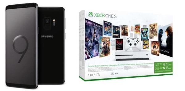 Pack Samsung Galaxy S9 + Xbox One S 1 To + 3 mois Live Gold à 599 € sur Cdiscount