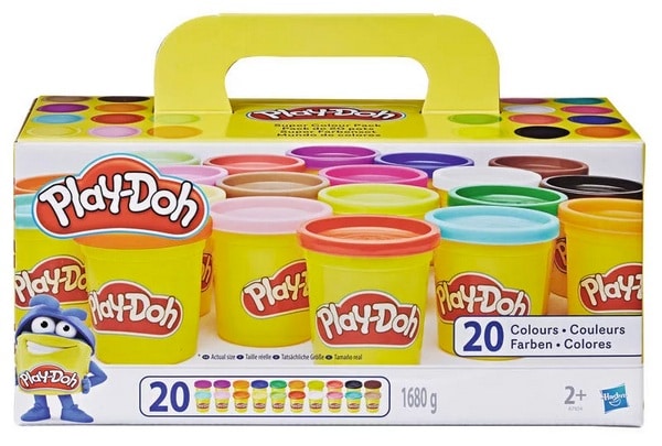 Lot de 20 pots de pâte à modeler Play-Doh à 7,45 € chez Intermarché
