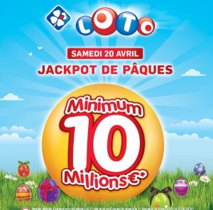 Ticket de loto pour le Jackpot de Pâques à 1,20 € via Shopimum