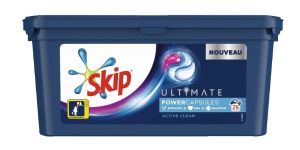 Boîte de 26 capsules de lessive Skip Ultimate à 0,90 € via remise fidélité + BDR chez Auchan