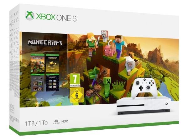 Pack Xbox One S 1 To Minecraft Creators moins cher à 170,12 € sur Amazon et Cdiscount