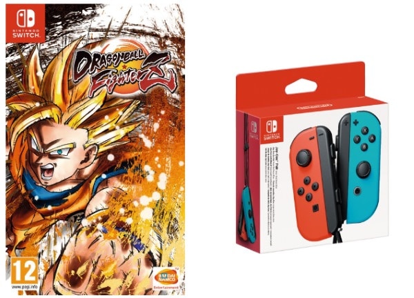 Paire de Joy-Con + jeu Dragon Ball Fighterz sur Nintendo Switch à 79,99 € chez Auchan