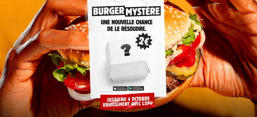 Burger Mystère à 2 € chez Burger King