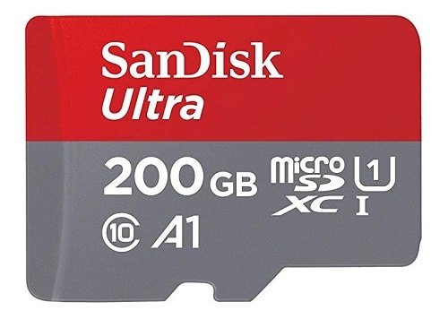 Carte mémoire SDXC SanDisk 200 Go moins chère sur Amazon