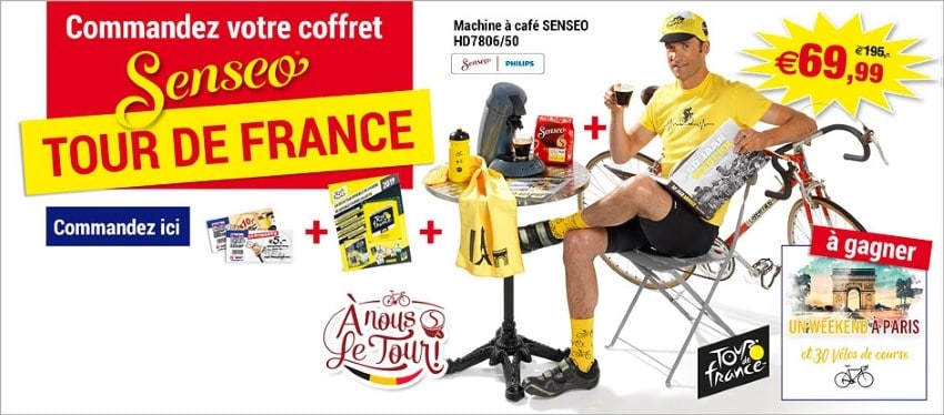 Le coffret Senseo Tour de France à 69,99 € avec Hubo