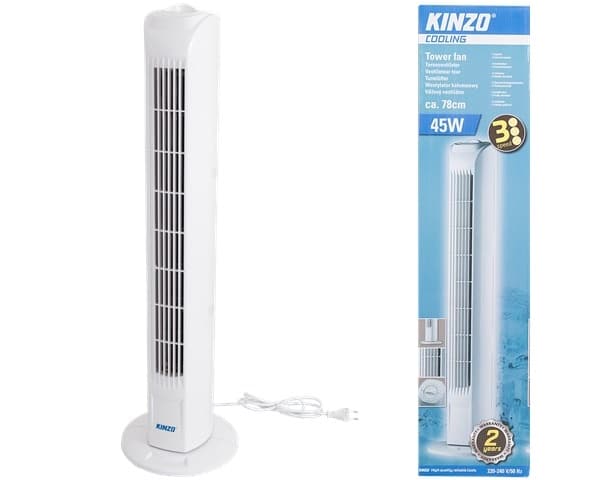 Ventilateur tour Kinzo 78 cm à 21,95 € chez Action