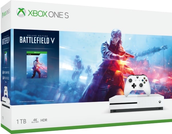Pack Xbox One S 1 To Battlefield V Deluxe Edition + Gears of War + 1 manette à 179,99 € sur Vente Privée