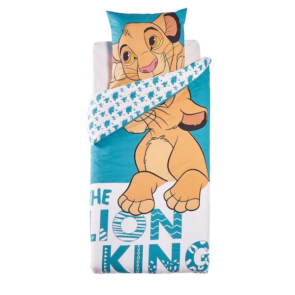 Parure de lit « Le Roi Lion » 100 % coton 1 personne à 25,99 € chez Carrefour