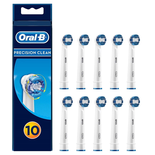 10 brossettes de rechange Oral-B Precision Clean pour brosse à dents électrique à 21,71 €