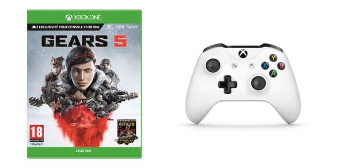 Fnac : jeu Xbox Gears 5 + 1 Manette à 89,98€