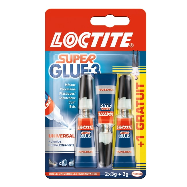Colles instantanées Superglue 3 de la marque Loctite à -70 % chez Carrefour