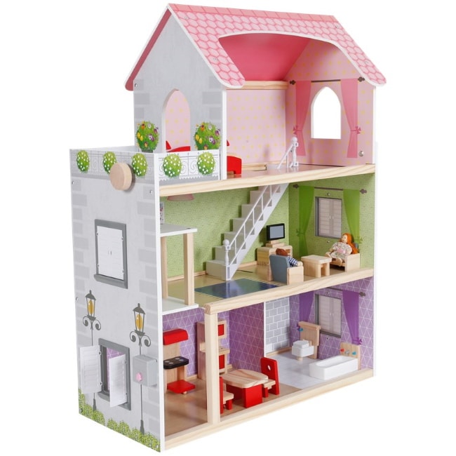 Une maison de poupée en bois Mini Matters à 39,95 € chez Action !