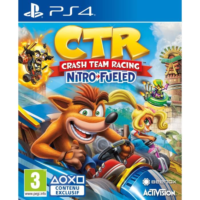 Le jeu PS4 Crash Team Racing Nitro Fueled à 22,79 € sur Cdiscount
