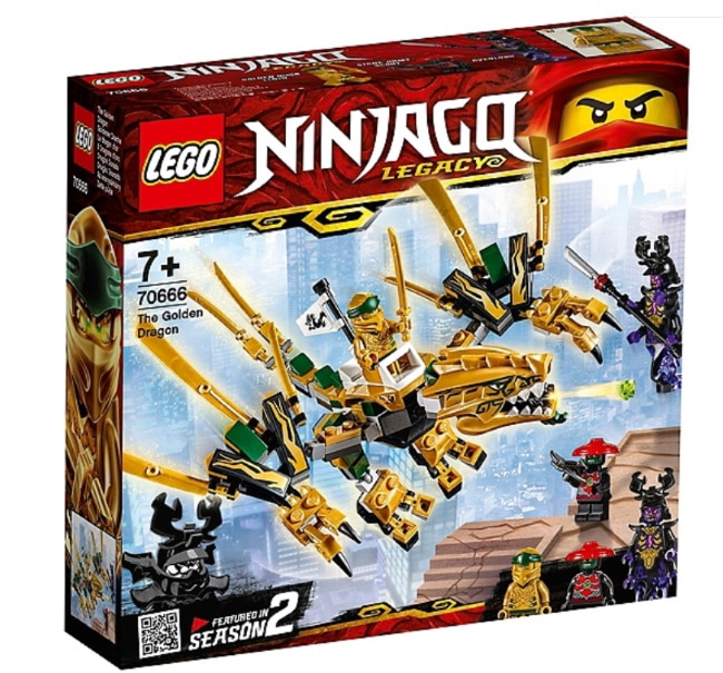 Le dragon d’or LEGO Ninjago 70666 à 6,25 € avec la carte de fidélité Leclerc