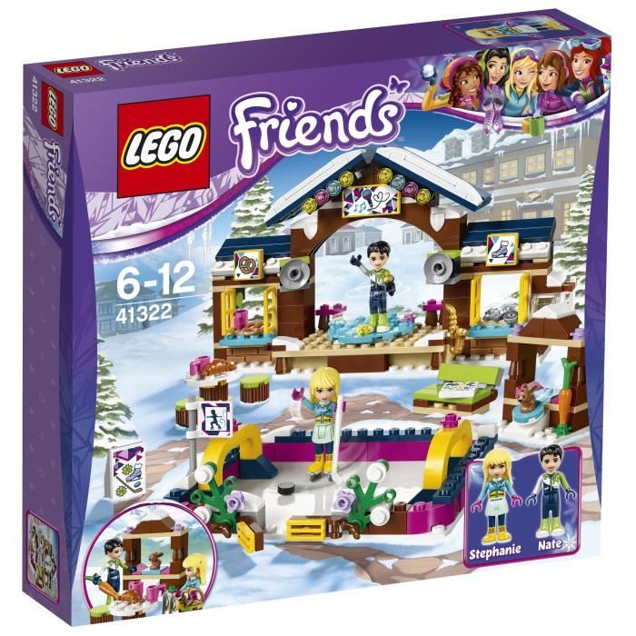 La boîte LEGO Friends 41322 La Patinoire de la Station de Ski à 13,99€ sur Cdiscount