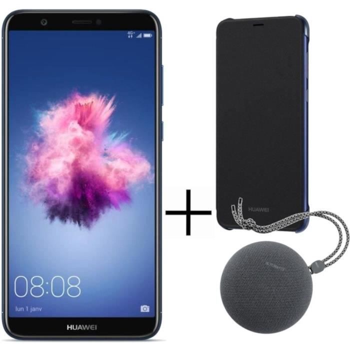 Pack Huawei P Smart DS 32Go Bleu + Enceinte CM51 + étui de protection à 129 € sur Cdiscount