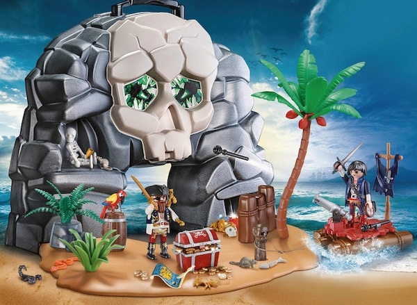 Île des pirates transportable Playmobil à 22,45 € via remise fidélité chez Carrefour