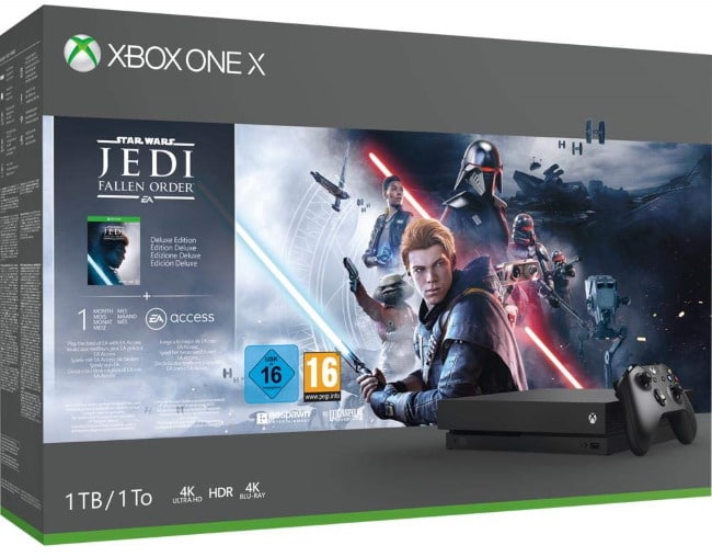 Console Xbox One X 1To + Star Wars Jedi: Fallen Order à 299,99 € sur Amazon